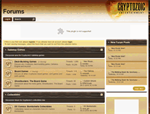 Tablet Screenshot of forums.cryptozoic.com