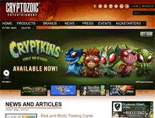 Tablet Screenshot of cryptozoic.com